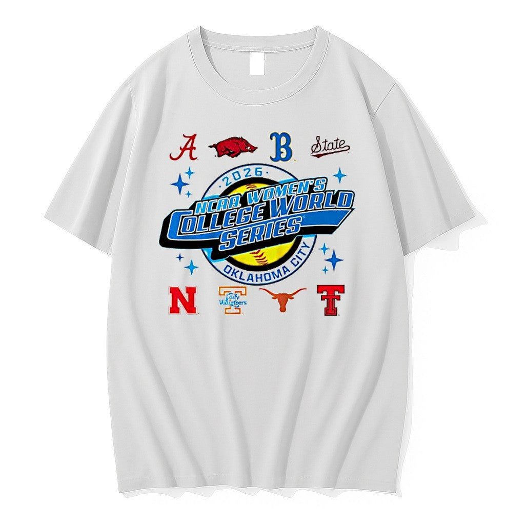 Original 2026 Ncaa Softball Womens College World Series Sport Teams Logo Tshirts