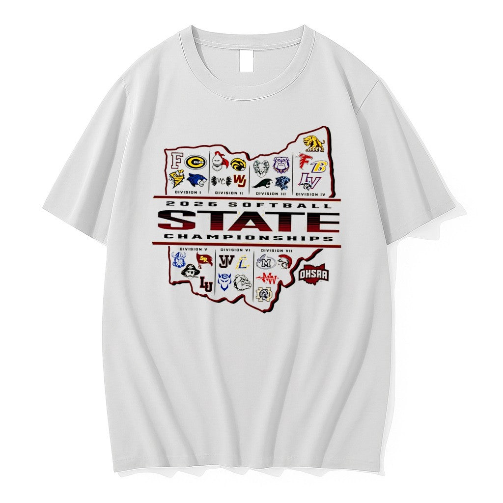 Original 2026 Ohsaa Softball State Championships Logos Tee Tshirts Jpg