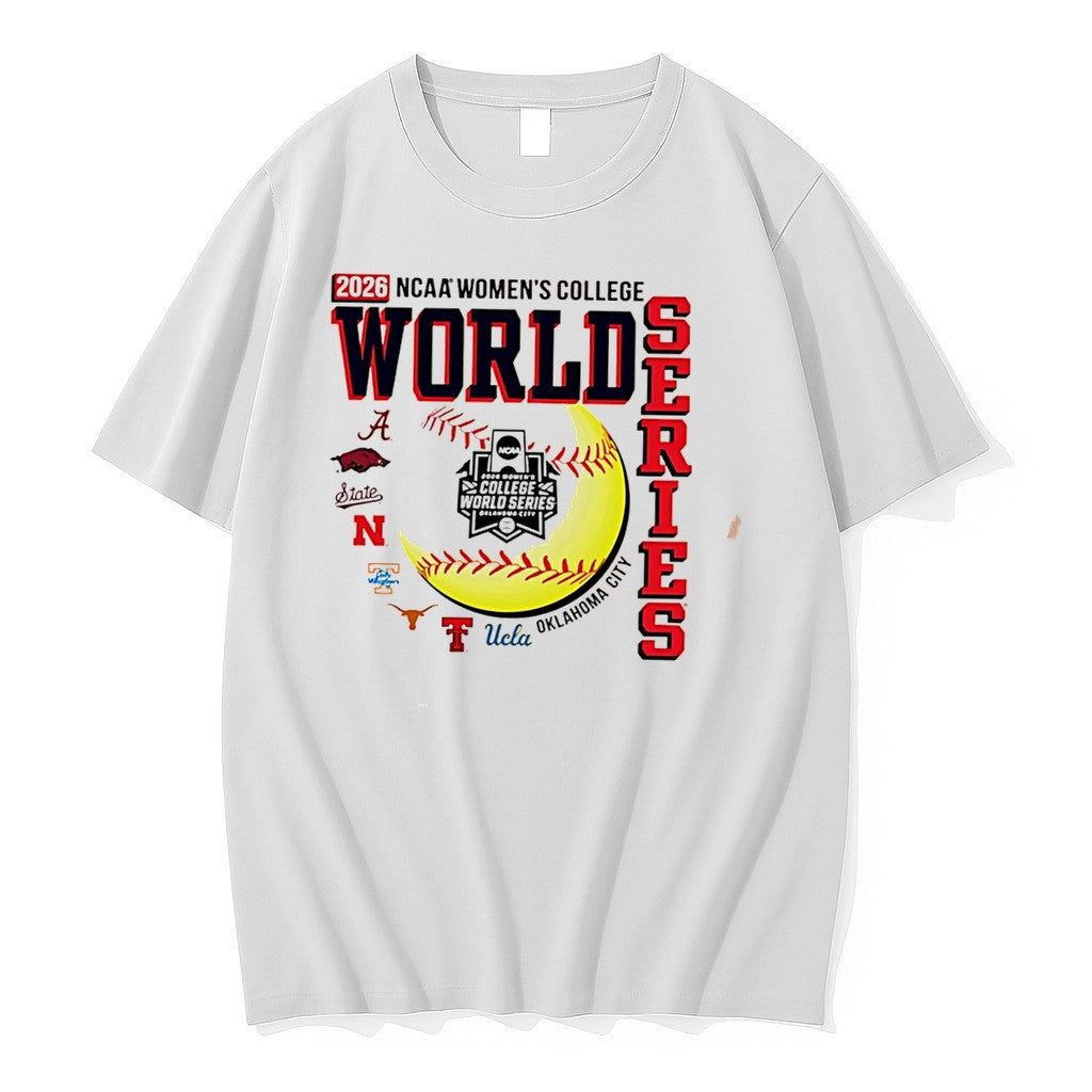 Original 2026 Womens College World Series 8 Team Logo Tee Tshirts Jpg