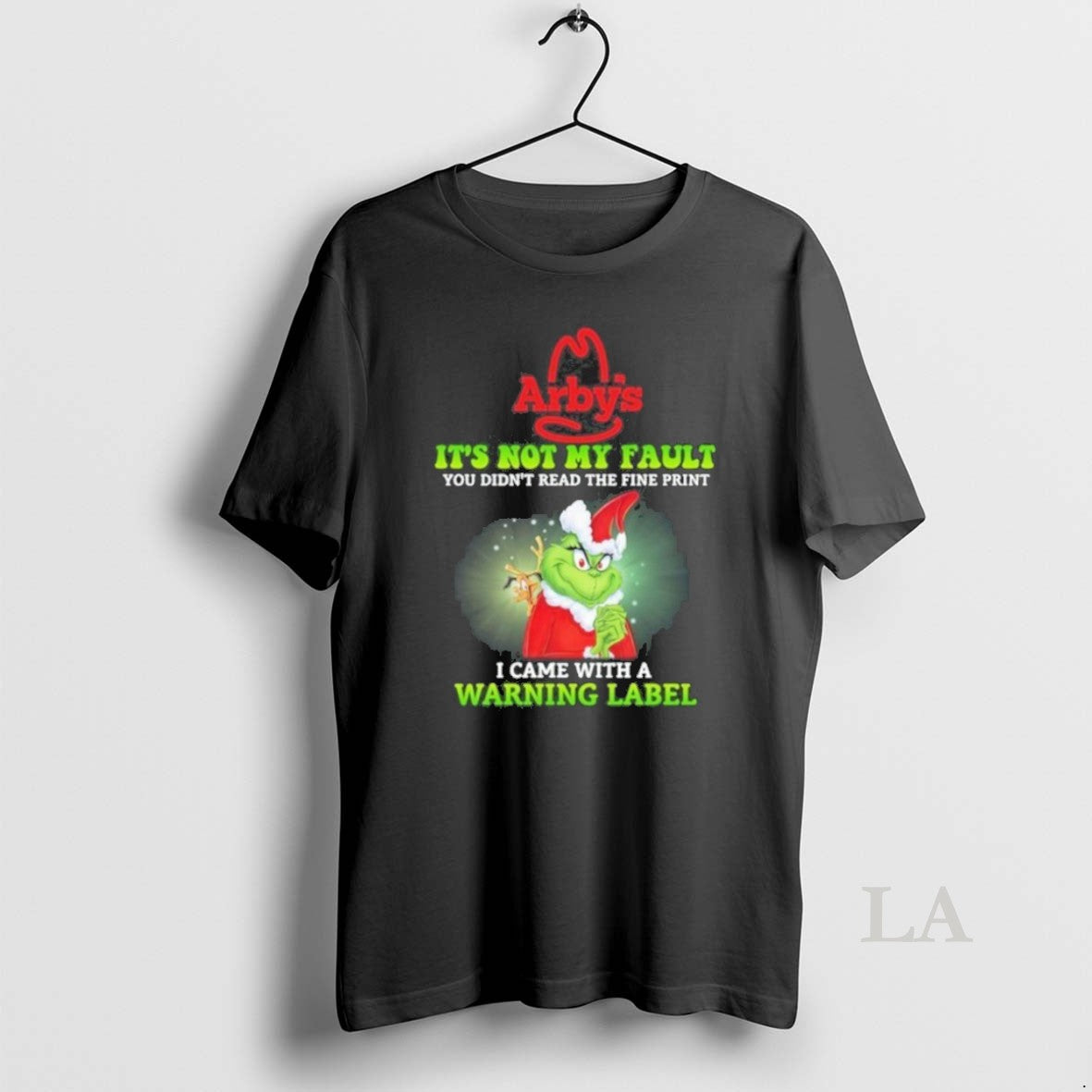 Original Arbys Santa Grinch Its Not My Fault I Came With A Warning Label