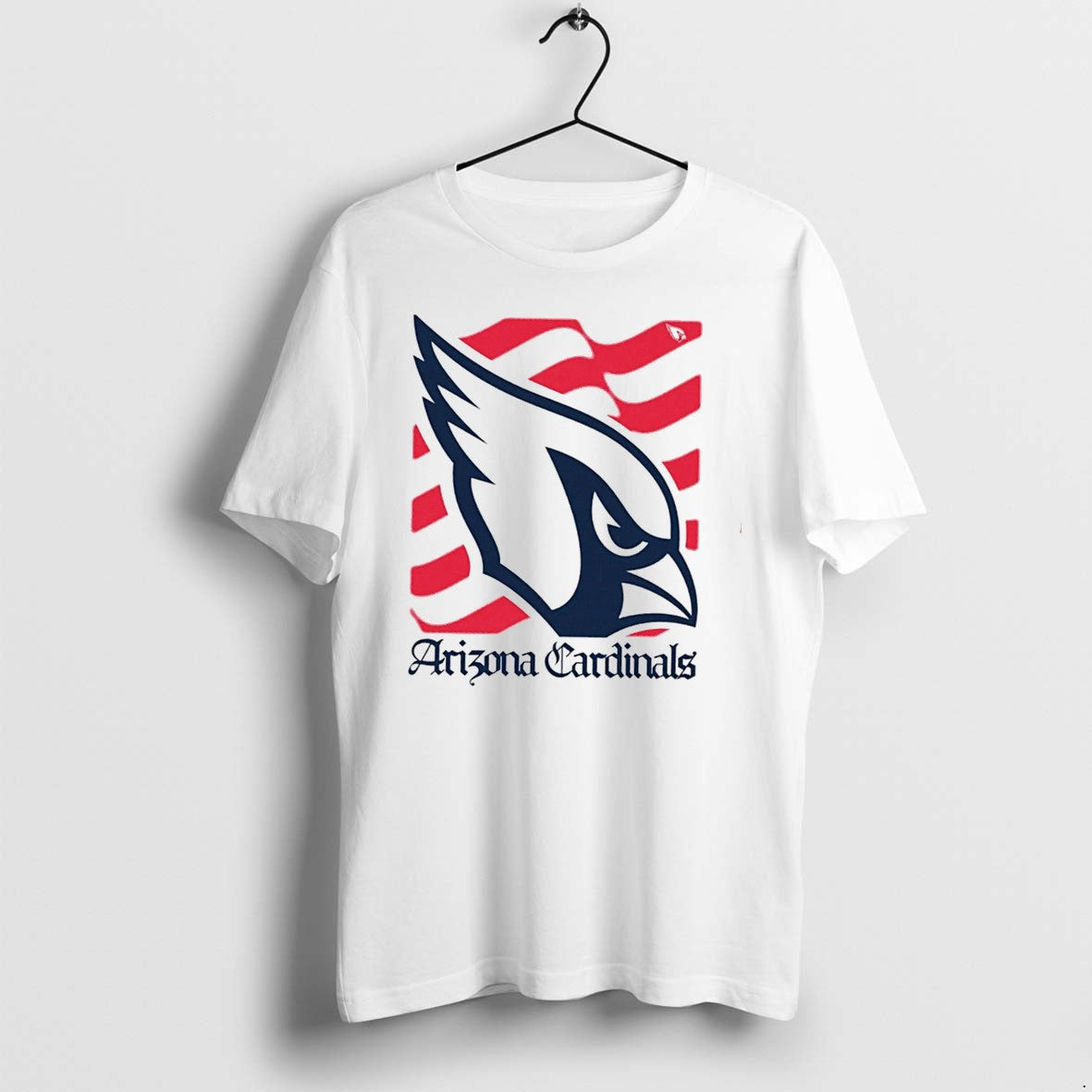 Original Arizona Cardinals American 250th Flag Heritage Wordmark Tee Tshirts
