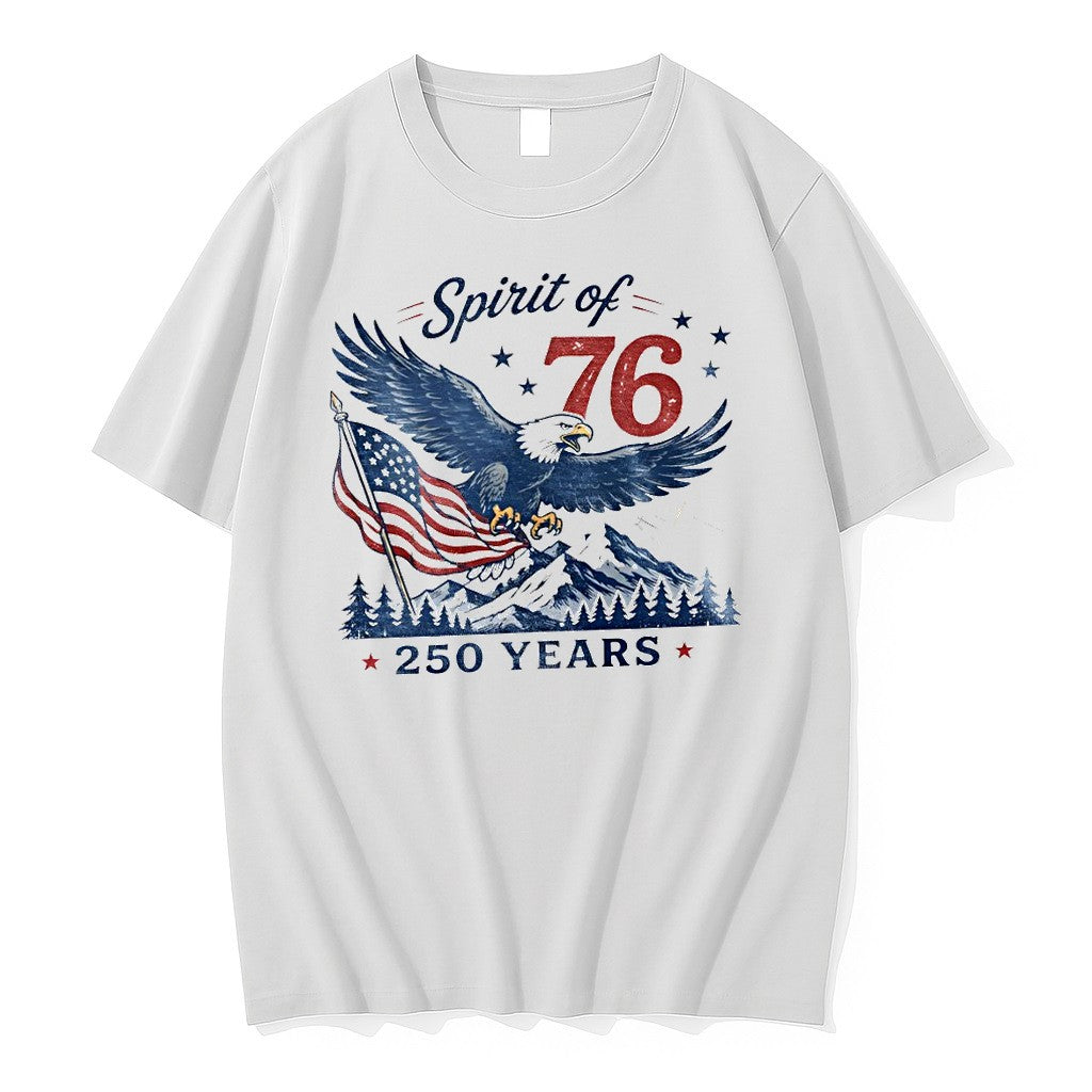 Original Bald Eagle American Flag Landscape Spirit Of 76 250 Years 4th Of July Tshirts