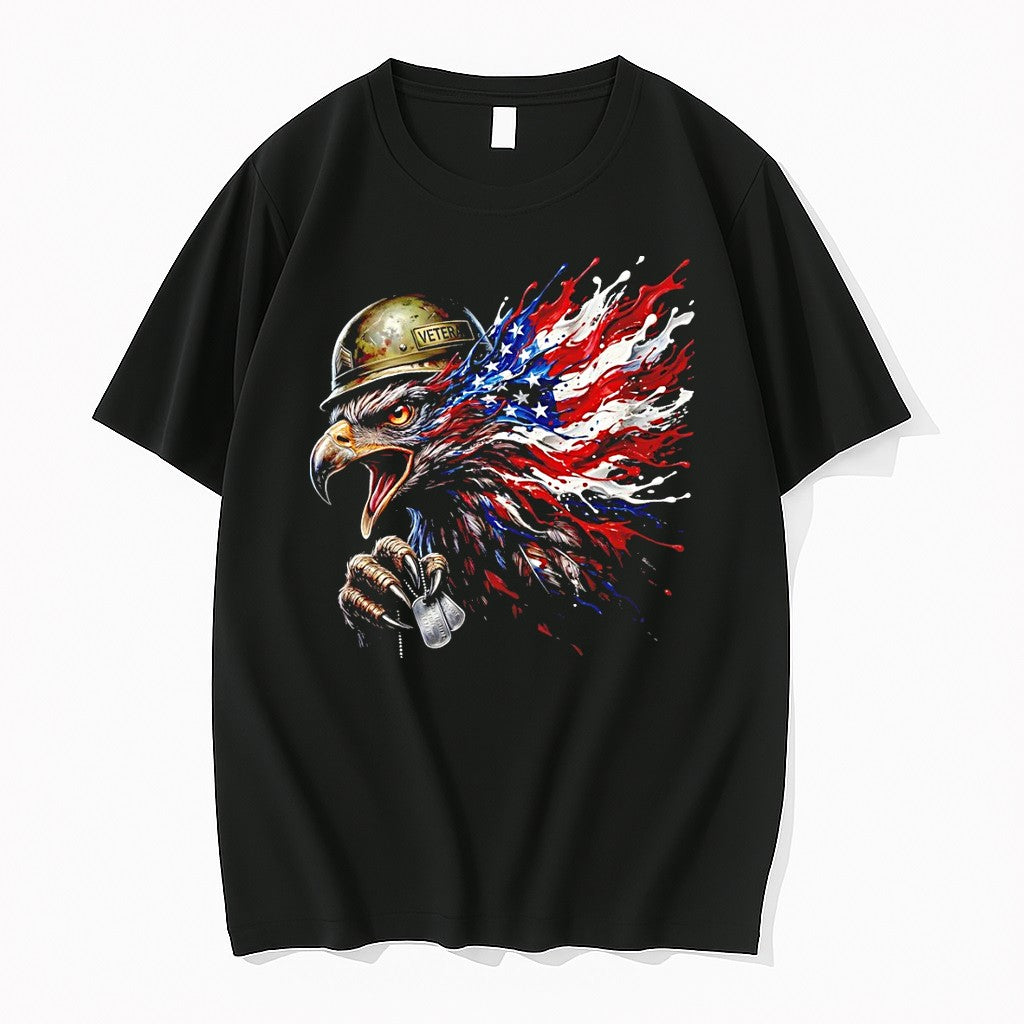 Original Bald Eagle Veteran American Flag Patriotic American Military Tshirts