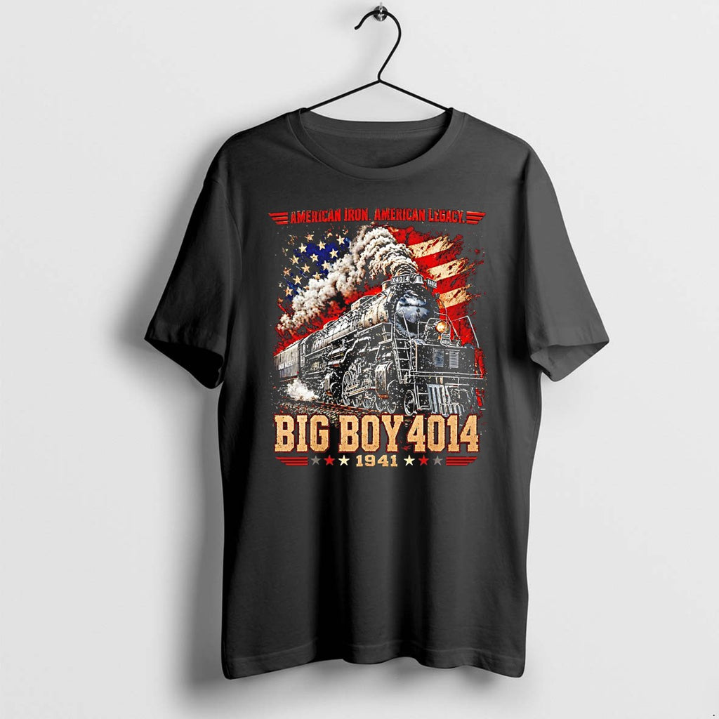 Original Big Boy 4014 Steam Locomotive American Iron Legacy Vintage Patriotic Tshirts