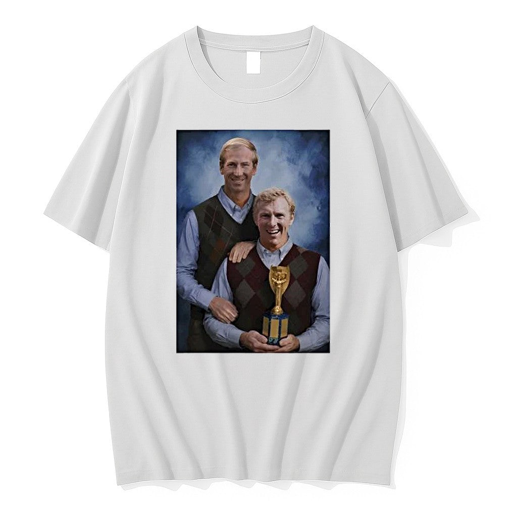 Original Bobby Charlton And Bobby Moore England World Cup 1966 Step Brothers Tshirts