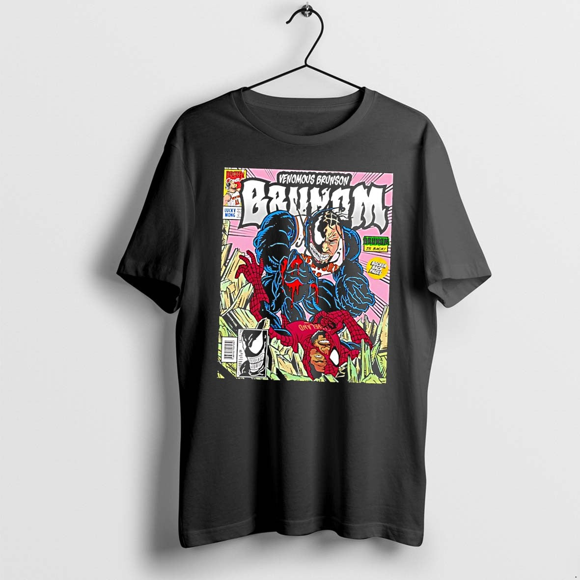 Original Bocker Cover Venomous Brunson Brunom Is Back Bocker Back Pages New York Black Tshirts