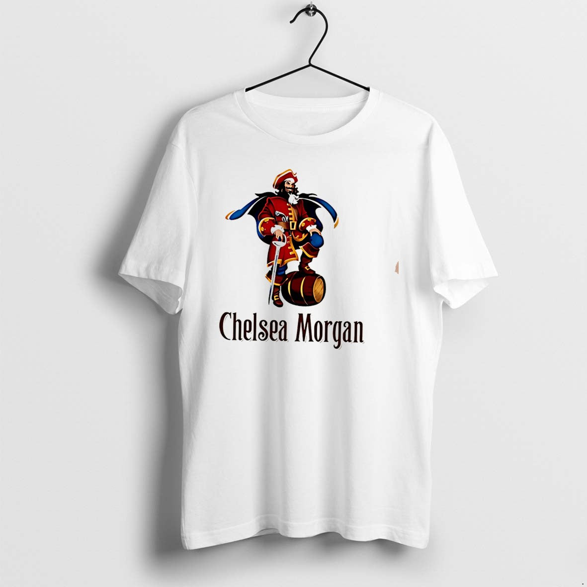 Original Captain Chelsea Morgan Pirate Illustration Tee Tshirts Jpg