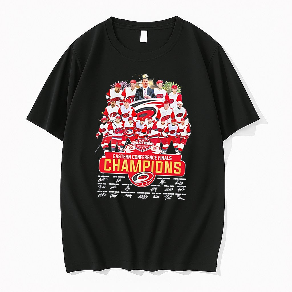 Original Carolina Hurricanes Eastern Conference Champions 2026 Signature Tee Tshirts