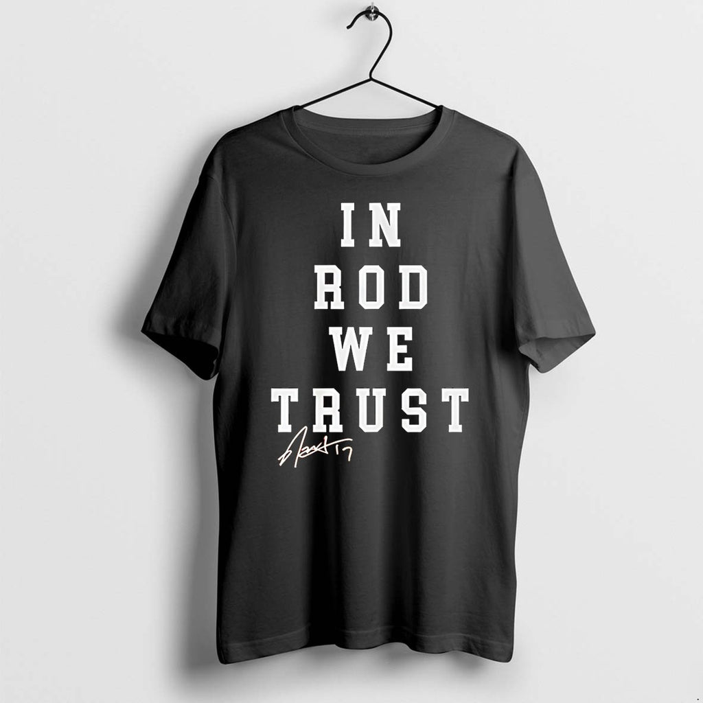 Original Carolina Hurricanes Rod Brindamour In Rod We Trust Signature Tshirts