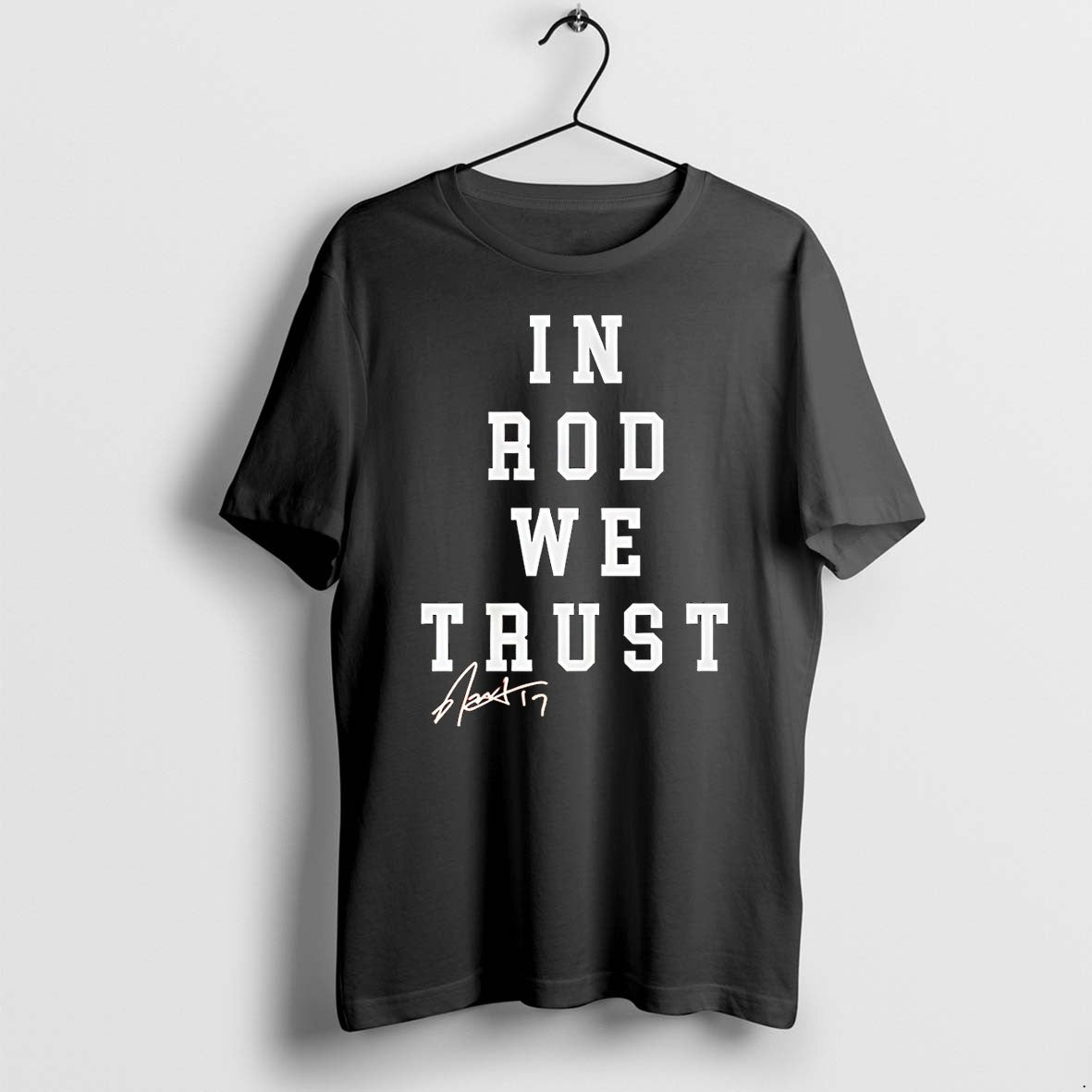 Original Carolina Hurricanes Rod Brindamour In Rod We Trust Signature Tshirts