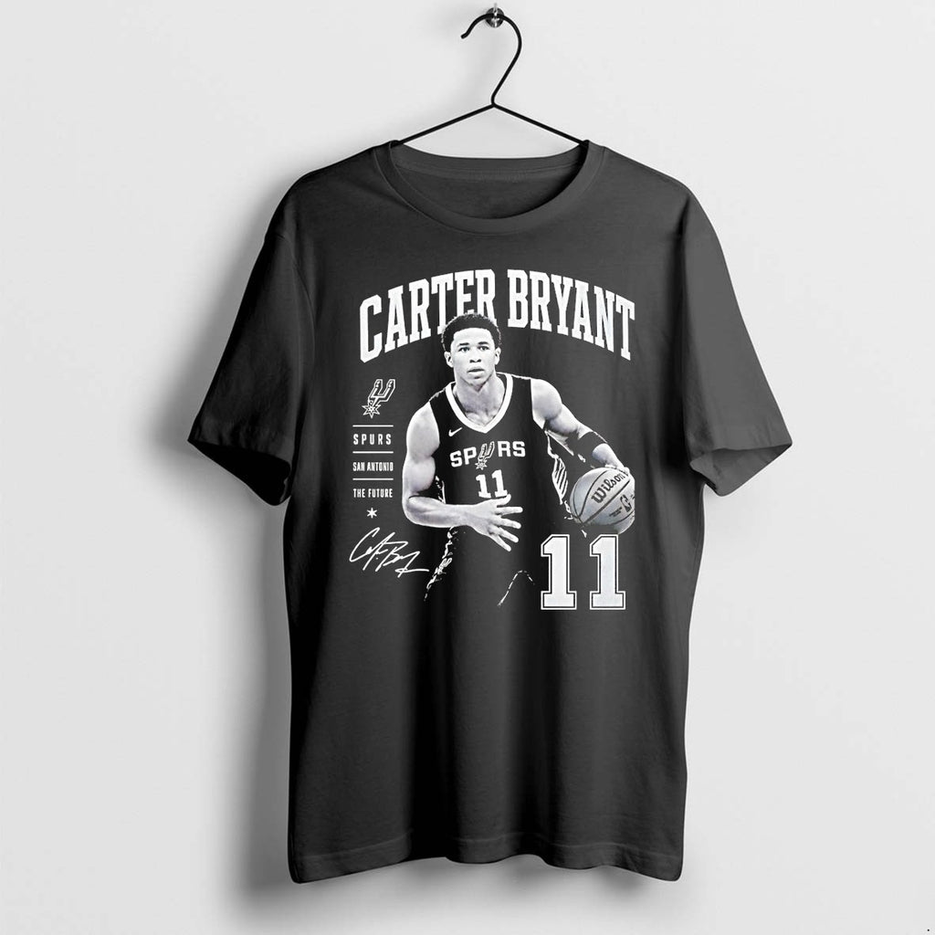 Original Carter Bryant 11 San Antonio Spurs Basketball The Future Signature 2026 Tshirts