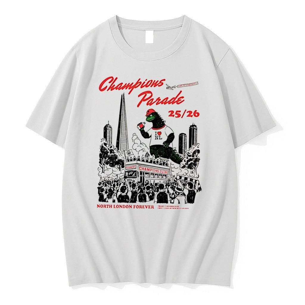 Original Champions Parade 2025 2026 North London Forever Illustration Tee Tshirts