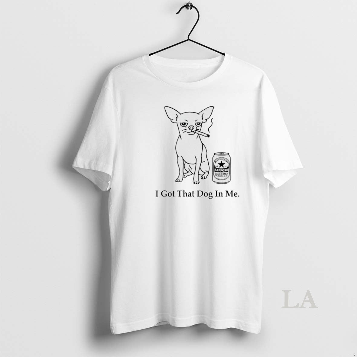 Original Chihuahua Smokes And Drinks Alcohol I Got That Dog In Me Meme T-Shirts, Hoodie, Sweatshirt | PrintMintTees.com