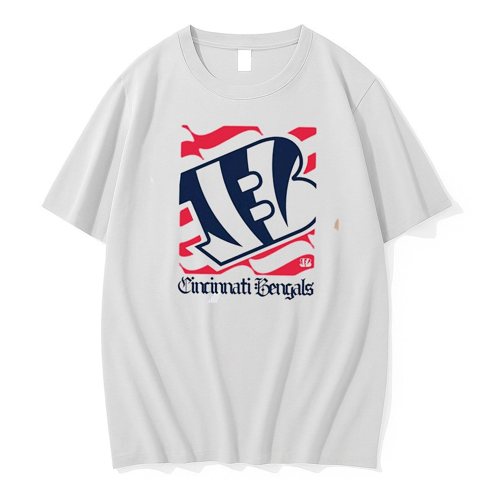Original Cincinnati Bengals American 250th Flag Heritage Wordmark Tee Tshirts