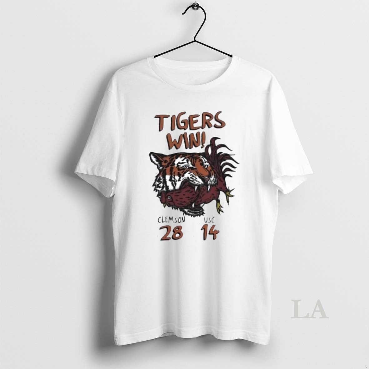 Original Clemson Tigers 28 14 South Carolina Gamecocks 2025 Tigers Win Mascot T-Shirts, Hoodie, Sweatshirt