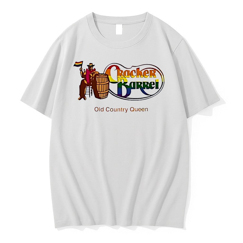 Original Cracker Barrel Pride Old Country Queen White Tshirts Jpg