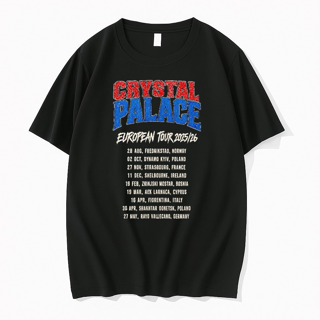 Original Crystal Palace Fc European Tour 2025 26 Vintage Tshirts Jpg
