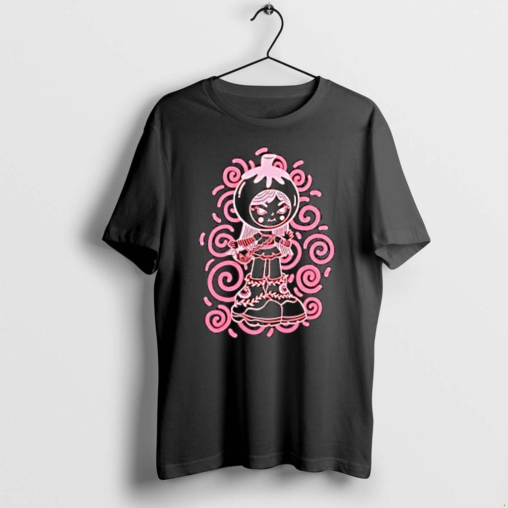 Original Cute Girl In Tomato Costume Illustration Graphic Tshirts Jpg