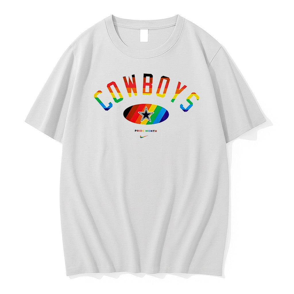 Original Dallas Cowboys Pride Month Rainbow Logo Tee Tshirts Jpg