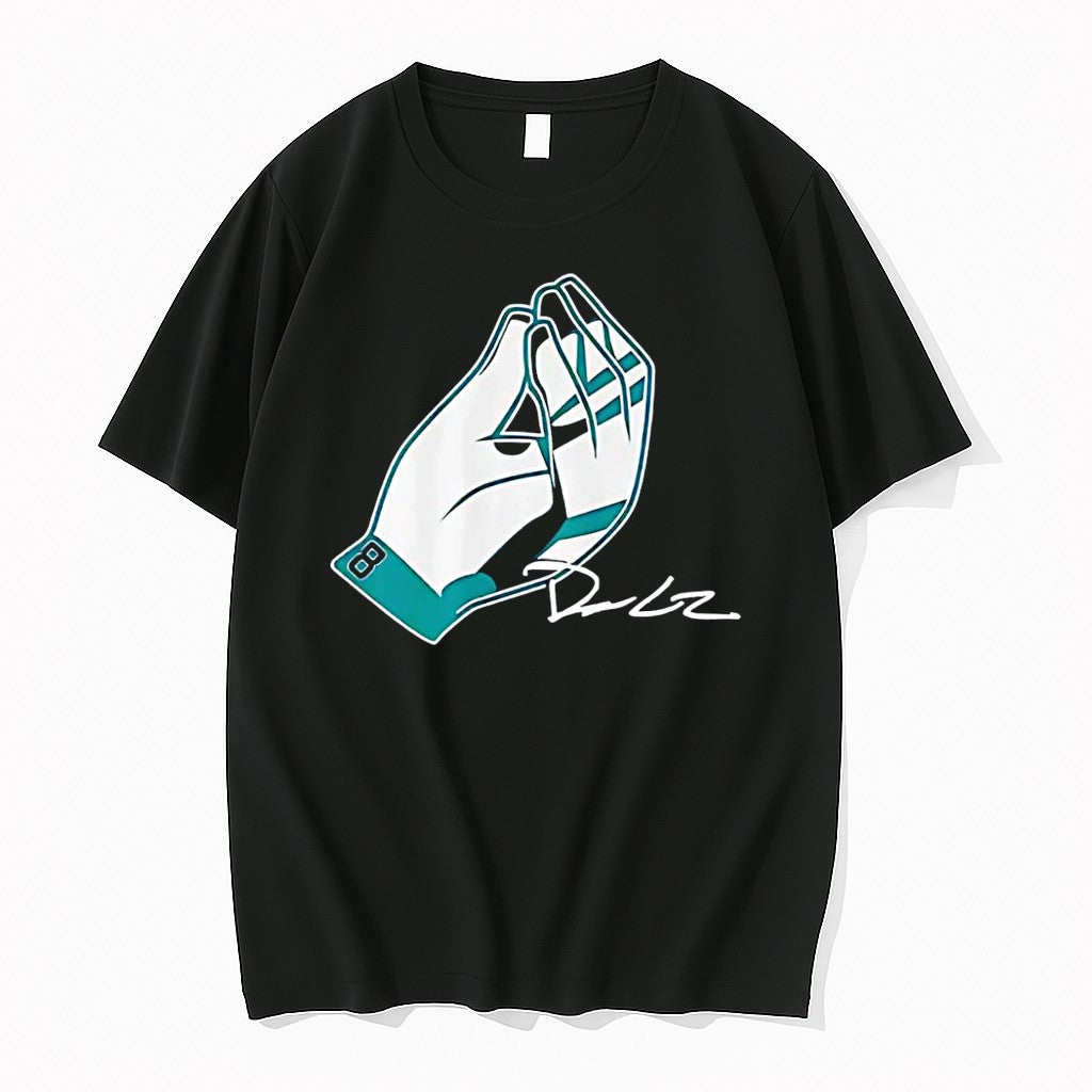 Original Dan Lee Prayer Hands Philadelphia Eagles Black Tshirts Jpg