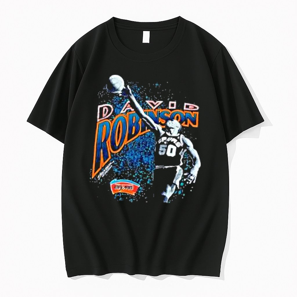 Original David Robinson San Antonio Spurs Nba Dunk Tshirts Jpg