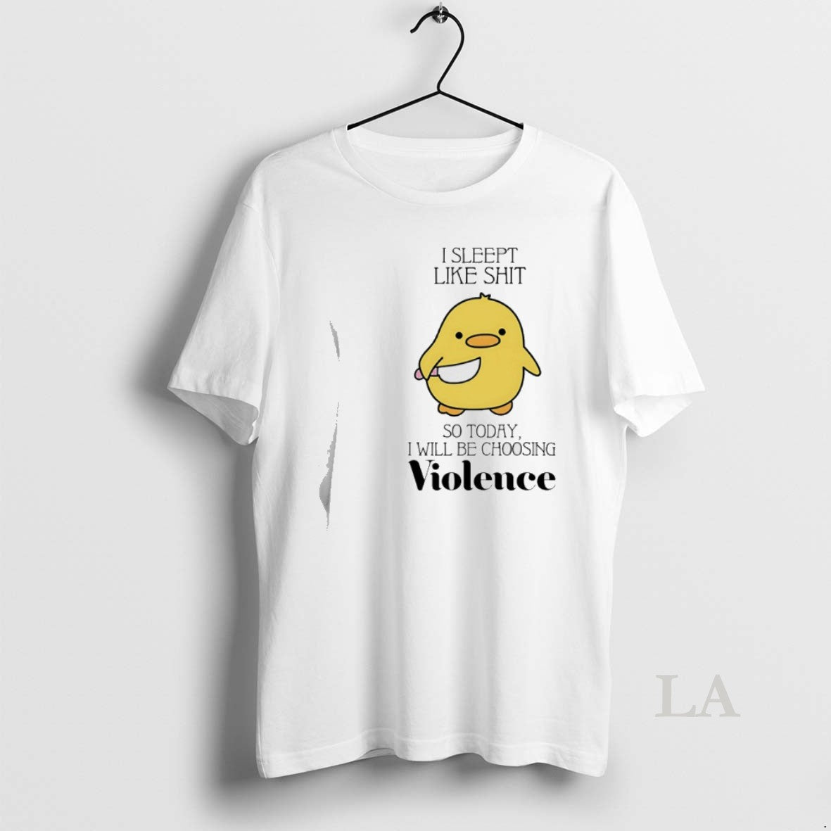 Original Duck I Slept Like Shit So Today I Will Be Choosing Violence T-Shirts, Hoodie, Sweatshirt | PrintMintTees.com