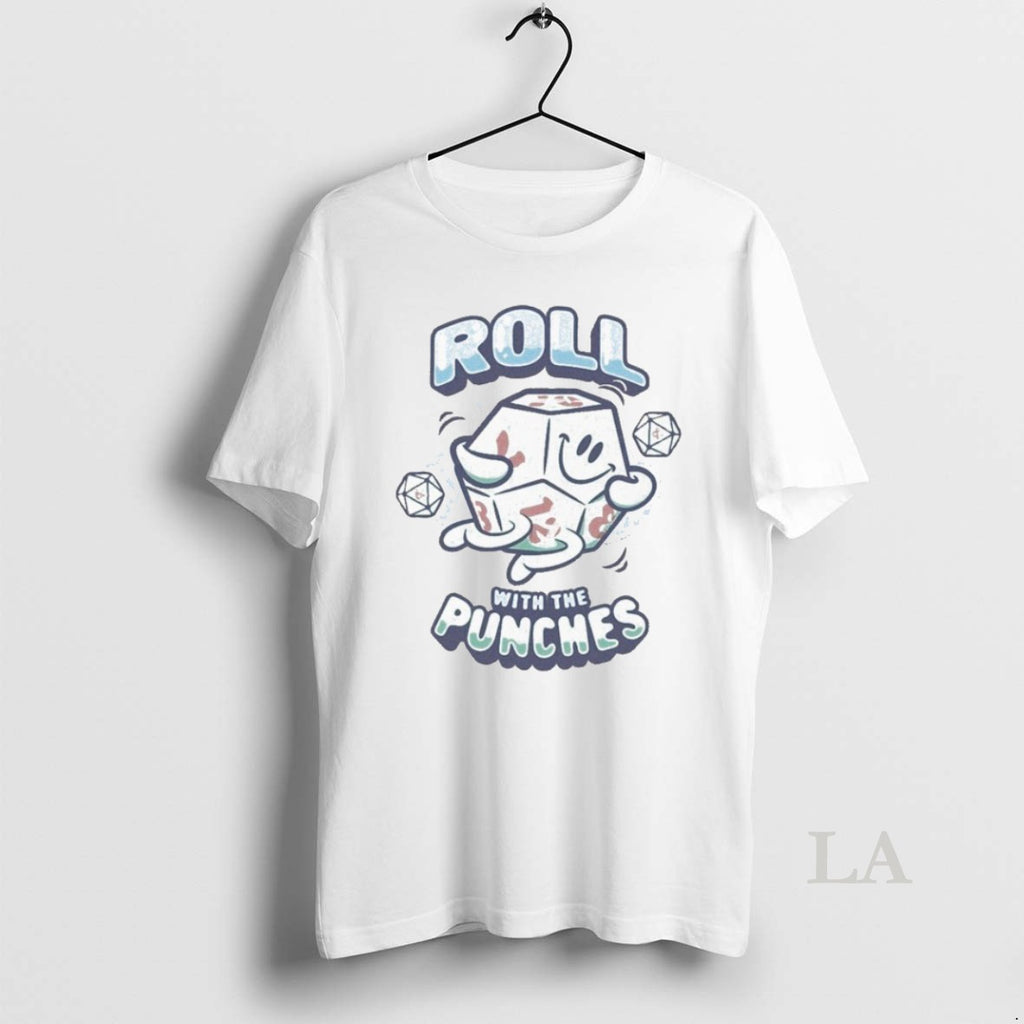 Original Dungeons Dragons Dice Roll With The Punches T-Shirts, Hoodie, Sweatshirt | PrintMintTees.com