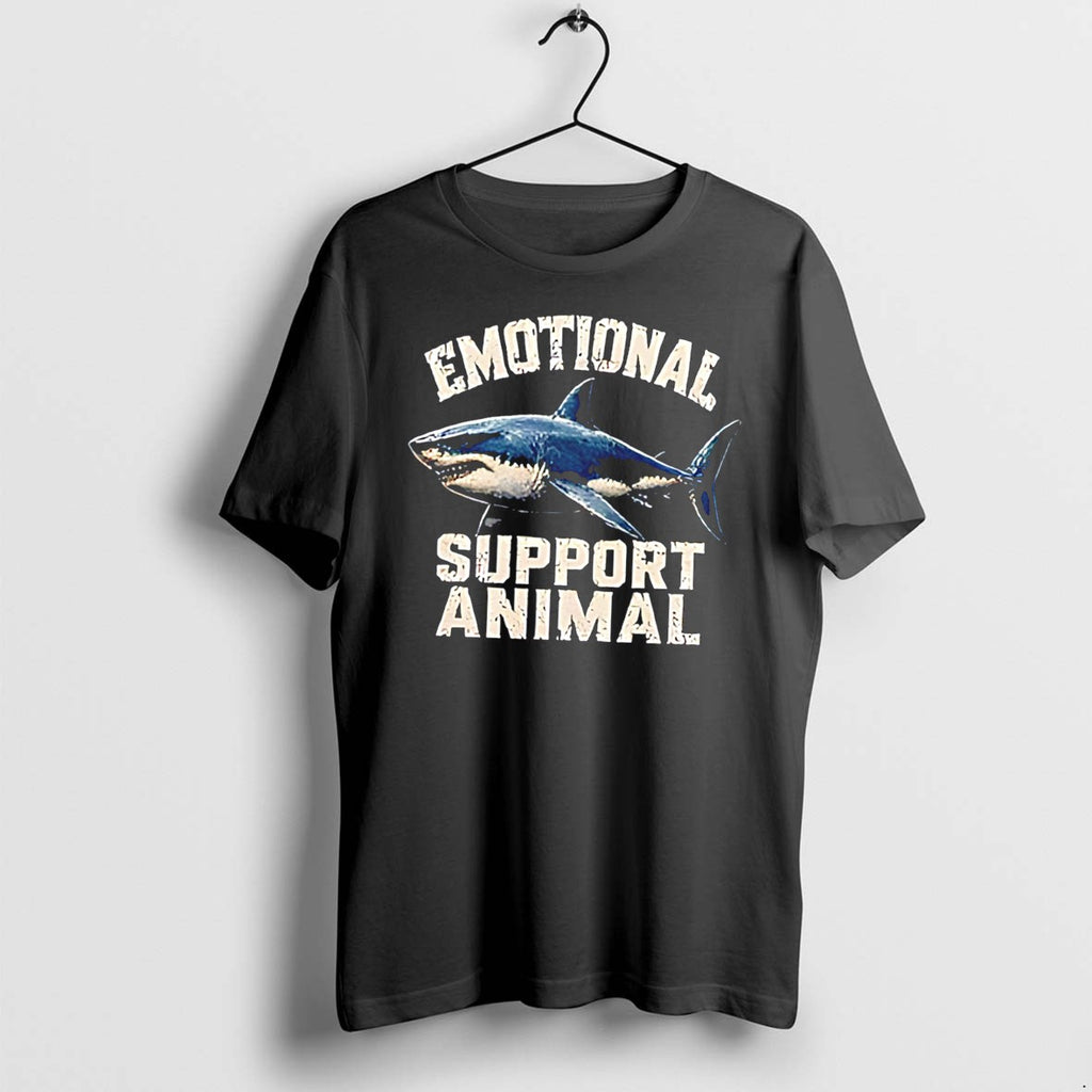 Original Emotional Support Animal Shark Illustration Tee Tshirts Jpg