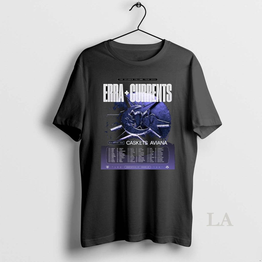 Original Erra Band And Currents The Silence Follows Tour 2026 Dates T-Shirts, Hoodie, Sweatshirt | PrintMintTees.com