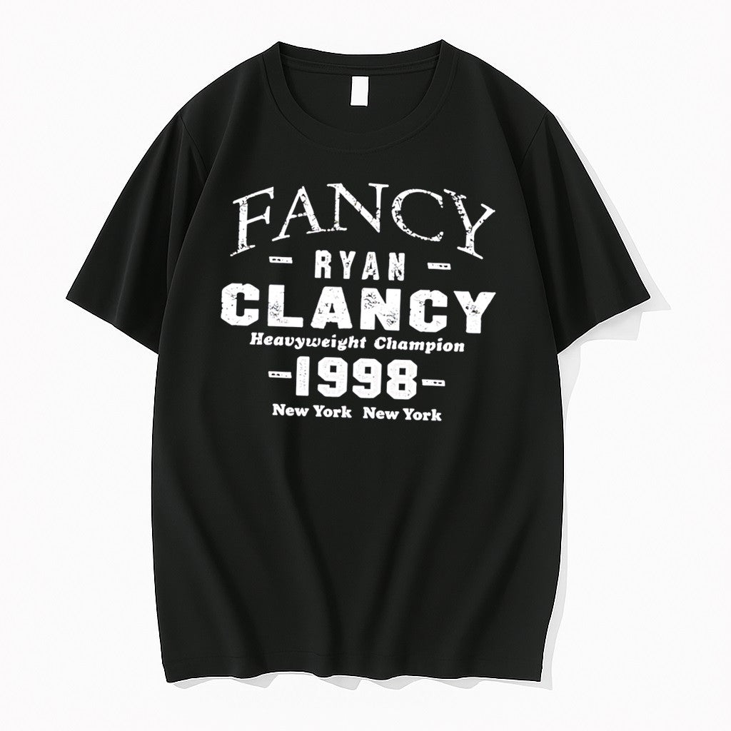 Original Fancy Ryan Clancy Heavyweight Champion 1998 New York Tee Tshirts Jpg