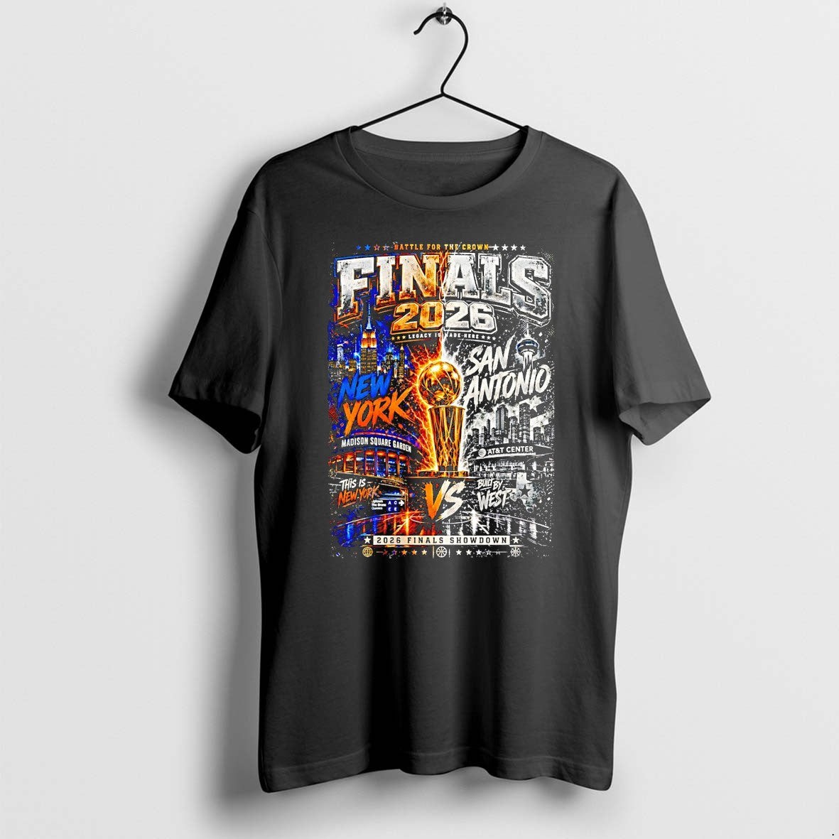 Original Finals 2026 New York Knicks Vs San Antonio Spurs Championship Showdown Tshirts