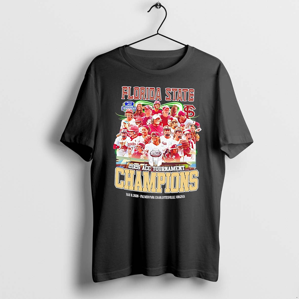Original Florida State Seminoles Softball 2026 Acc Tournament Champions Team Collage Tee Tshirts