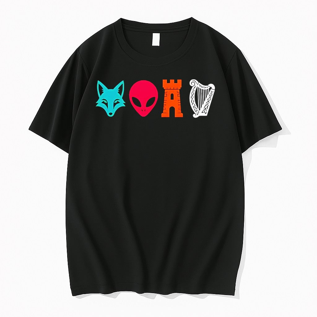 Original Fox Alien Castle Harp Icon San Antonio Spurs Basketball Nba 2026 Tshirts