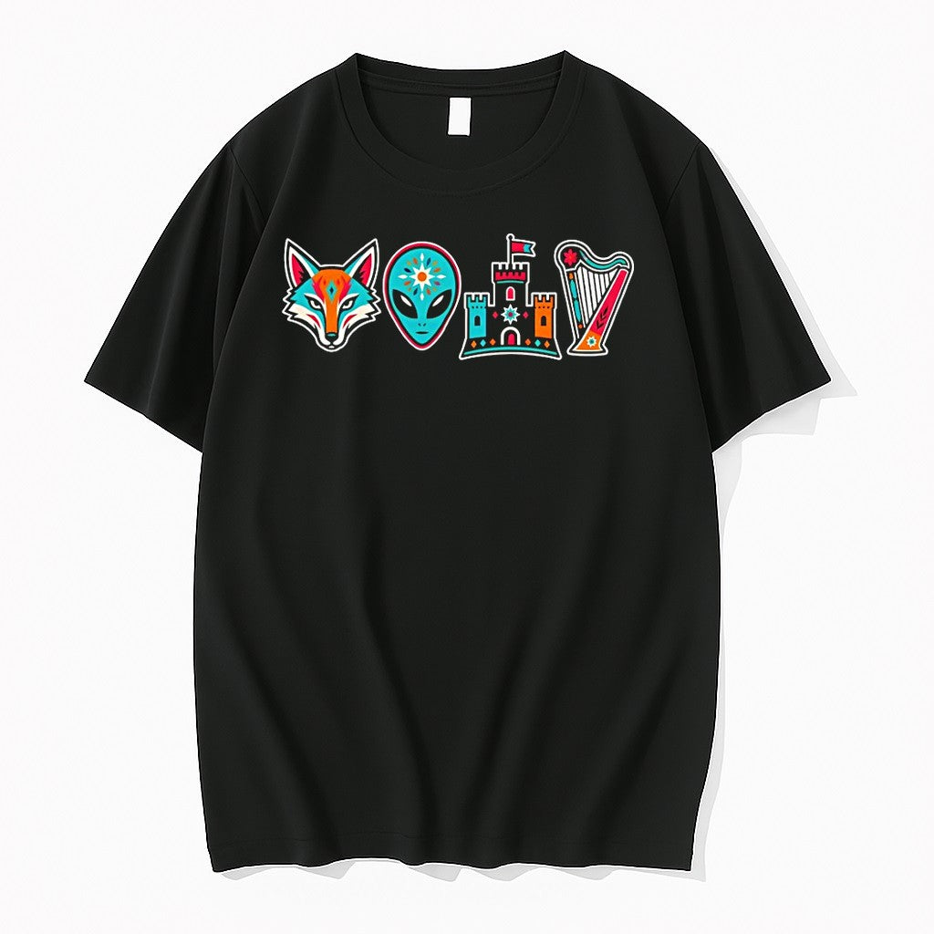 Original Fox Alien Castle Harp San Antonio Spurs Basketball Nba Game Day 2026 Tshirts