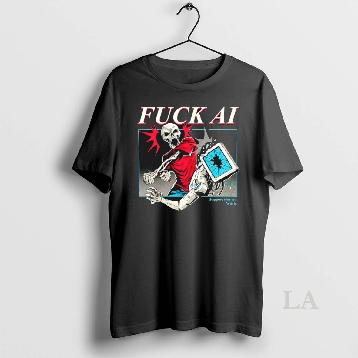 Original Fuck Ai Support Human Artists T-Shirts, Hoodie, Sweatshirt | PrintMintTees.com