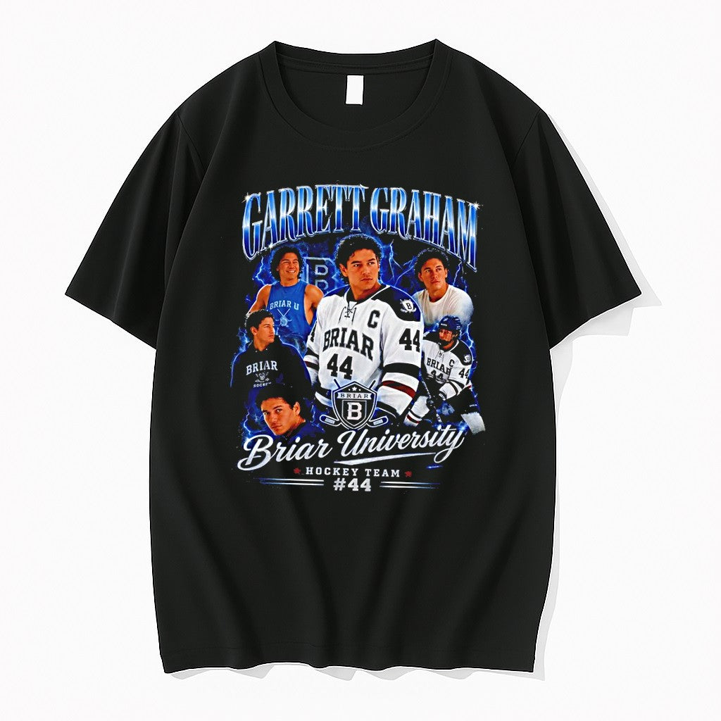 Original Garrett Graham 44 Briar University Hockey Off Campus Movie Romance Apparel 2026 Tshirts