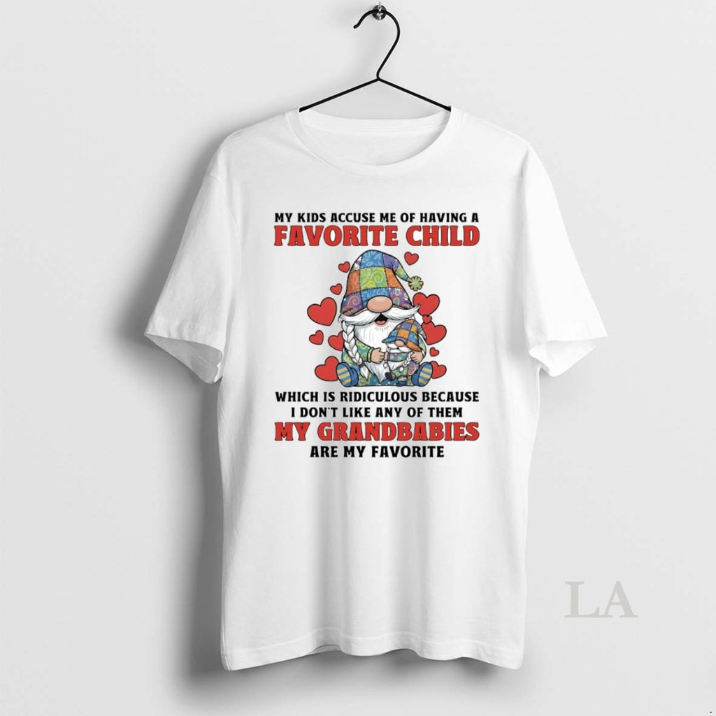 Original Gnome My Kids Accuse Me Of Having A Favorite Child Circle T-Shirts, Hoodie, Sweatshirt | PrintMintTees.com