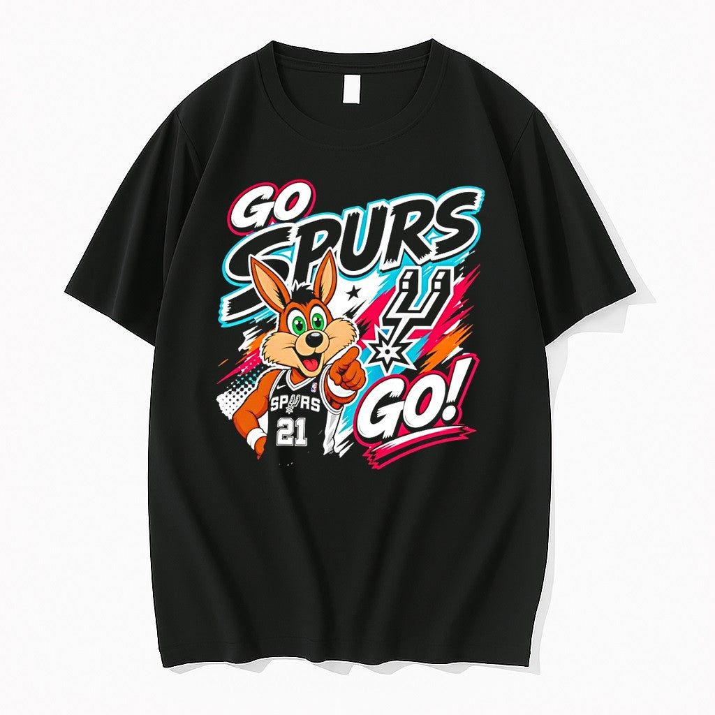 Original Go Spurs Go San Antonio Spurs Mascot Coyote Basketball 2026 Vintage Tshirts