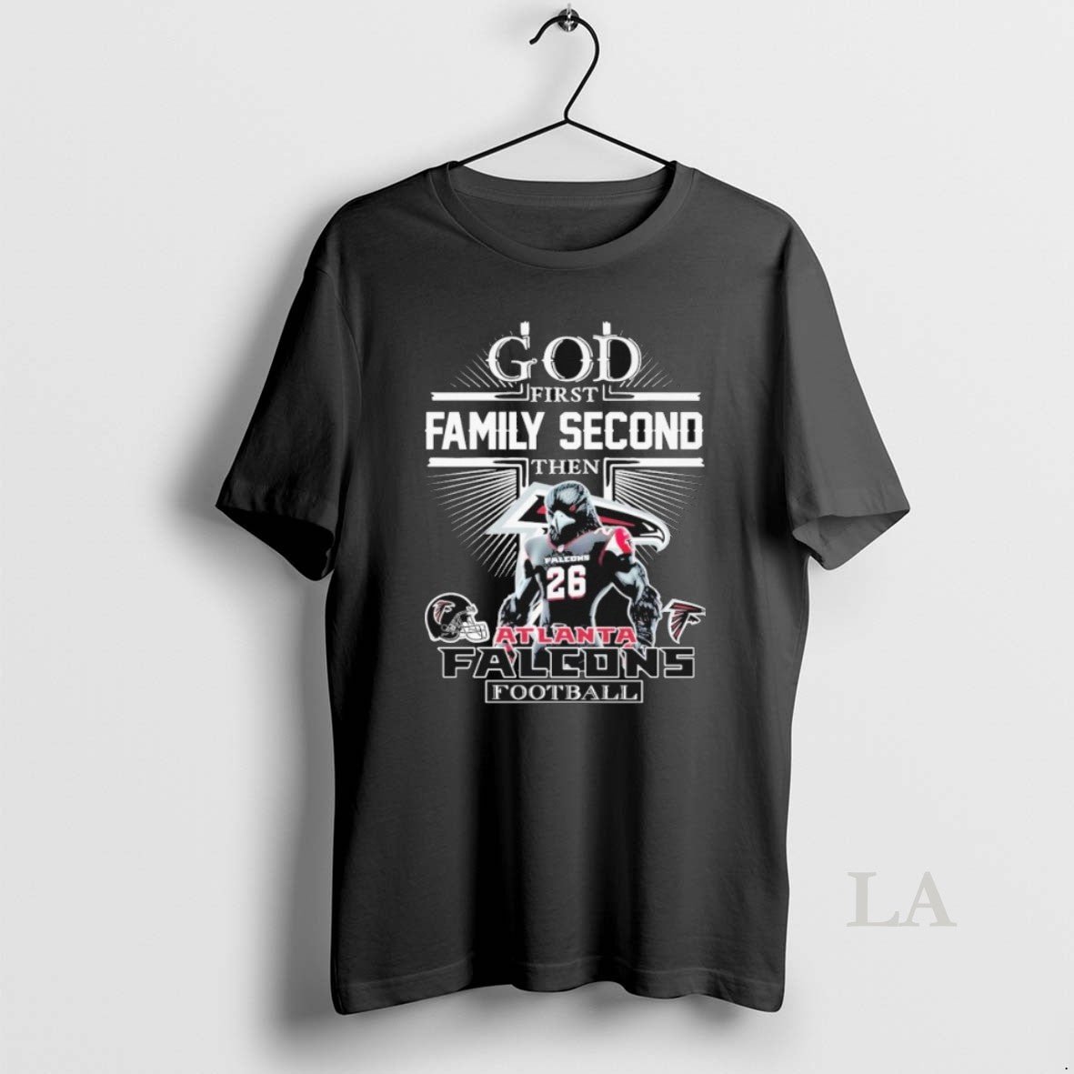 Original God First Family Second Then Atlanta Falcons Mascot T-Shirts, Hoodie, Sweatshirt | PrintMintTees.com