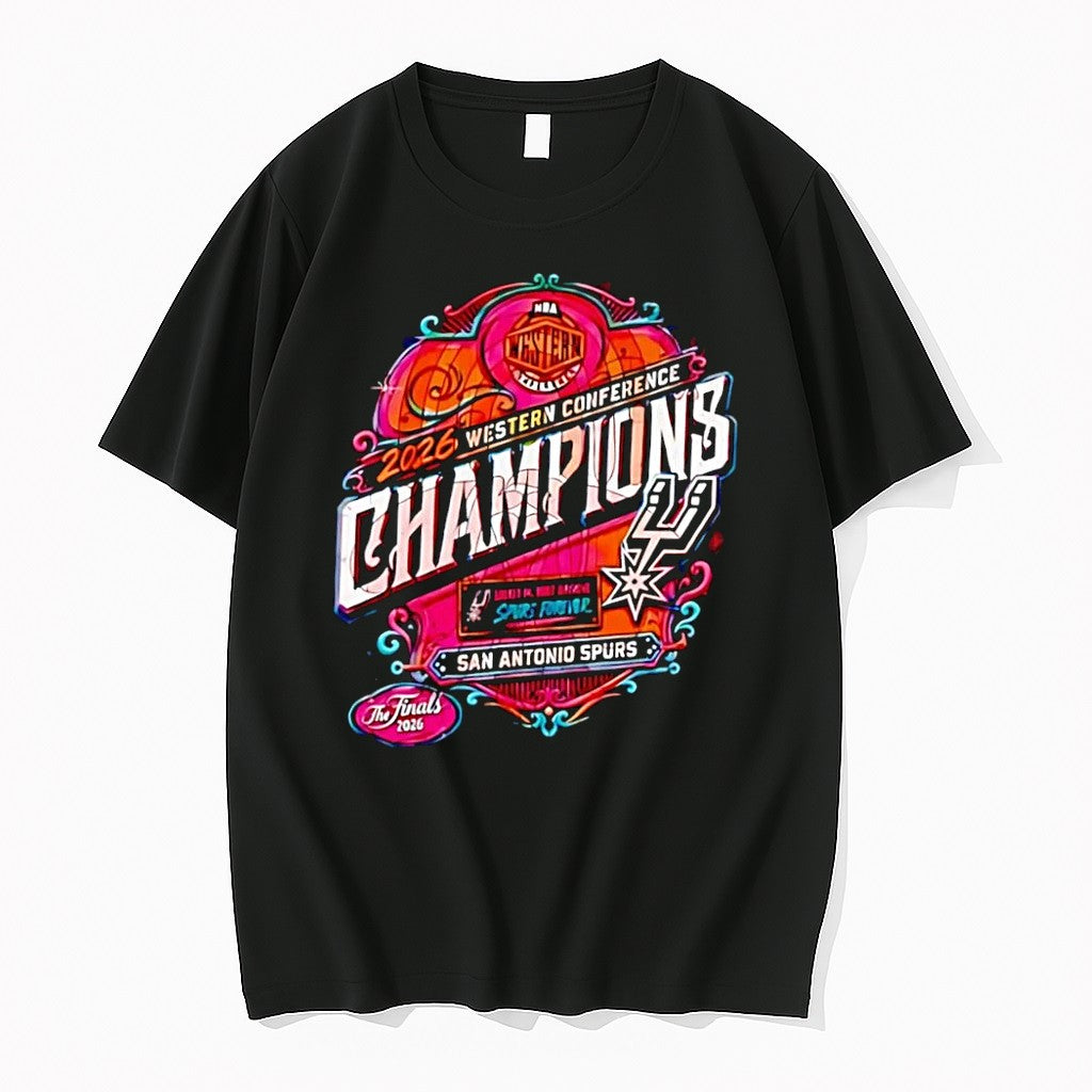 Original Gods Crafty Promise 2026 Western Conference Champions Nba San Antonio Spurs Black Tshirts