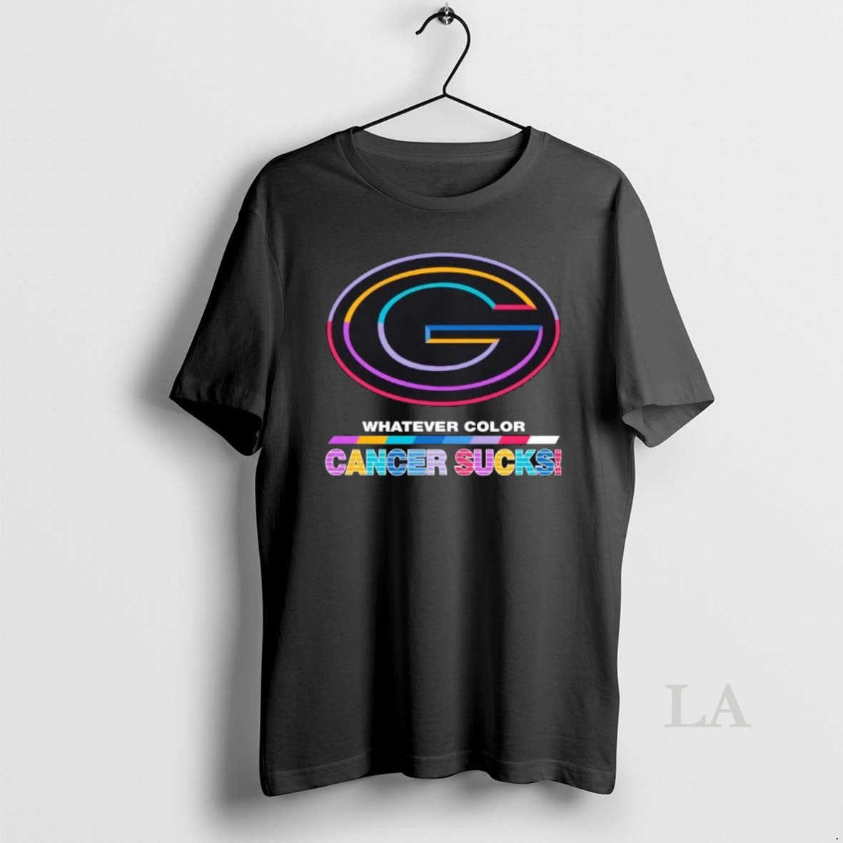 Original Green Bay Packers Football Whatever Color Cancer Sucks Logo Colors T-Shirts, Hoodie, Sweatshirt