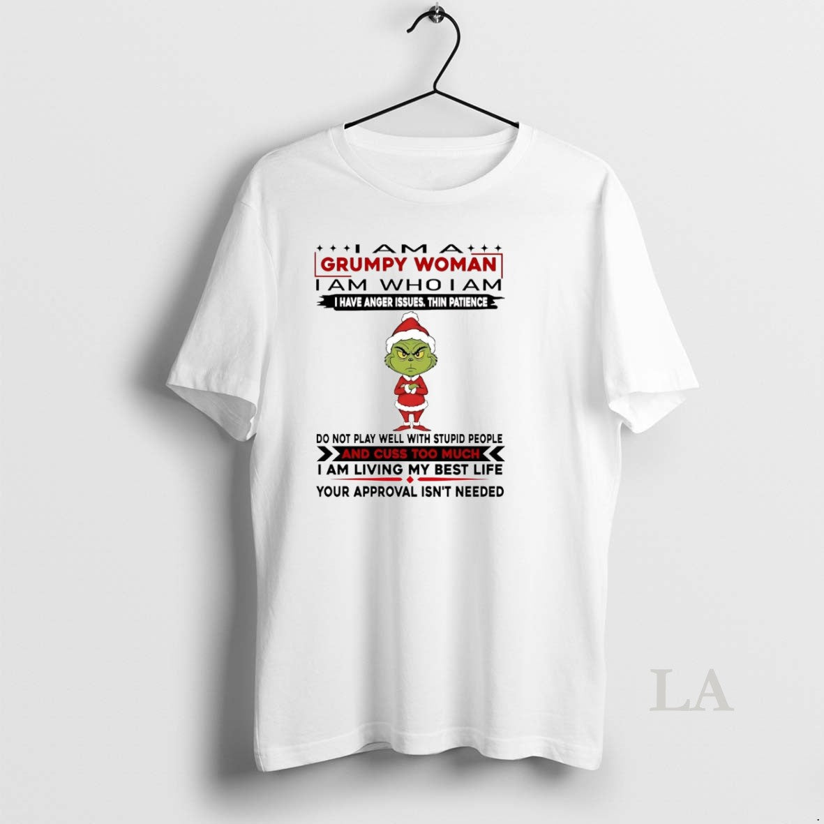 Original Grinch I Am A Grumpy Woman I Have Anger Issues Thin Patience Christmas T-Shirts, Hoodie, Sweatshirt