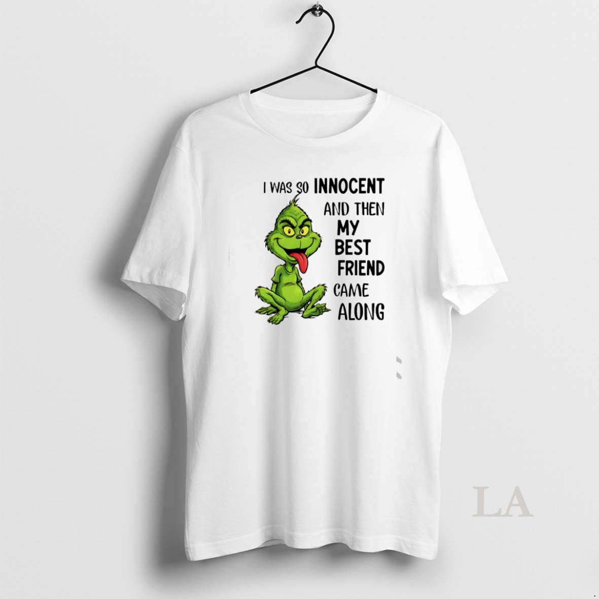 Original Grinch I Was So Innocent And Then My Best Friend Came Along T-Shirts, Hoodie, Sweatshirt | PrintMintTees.com