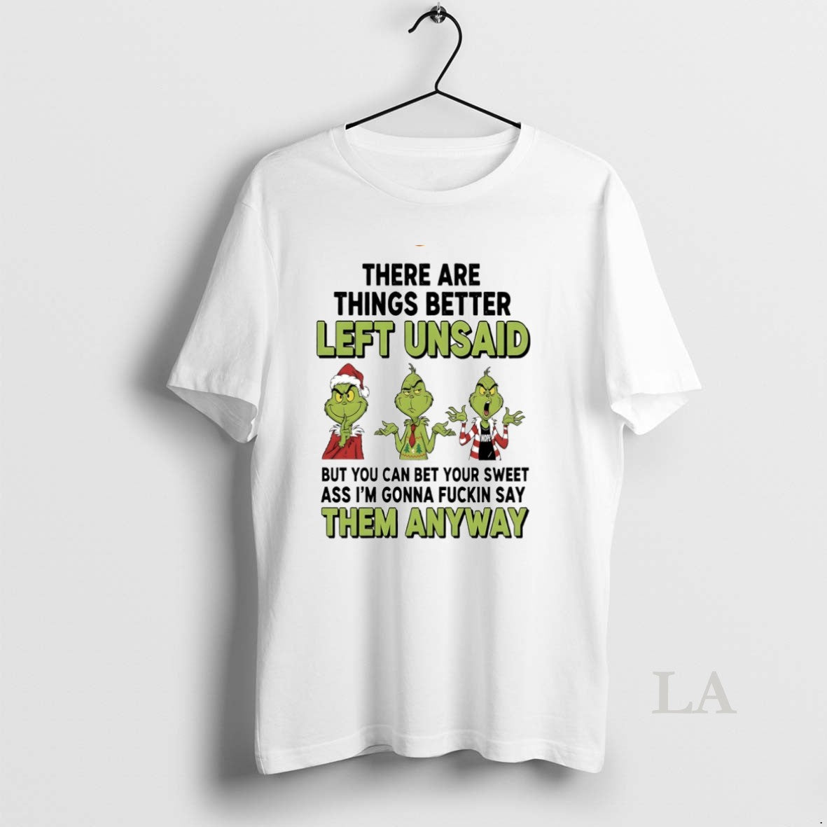 Original Grinch There Are Things Better Left Unsaid Circle T-Shirts, Hoodie, Sweatshirt | PrintMintTees.com