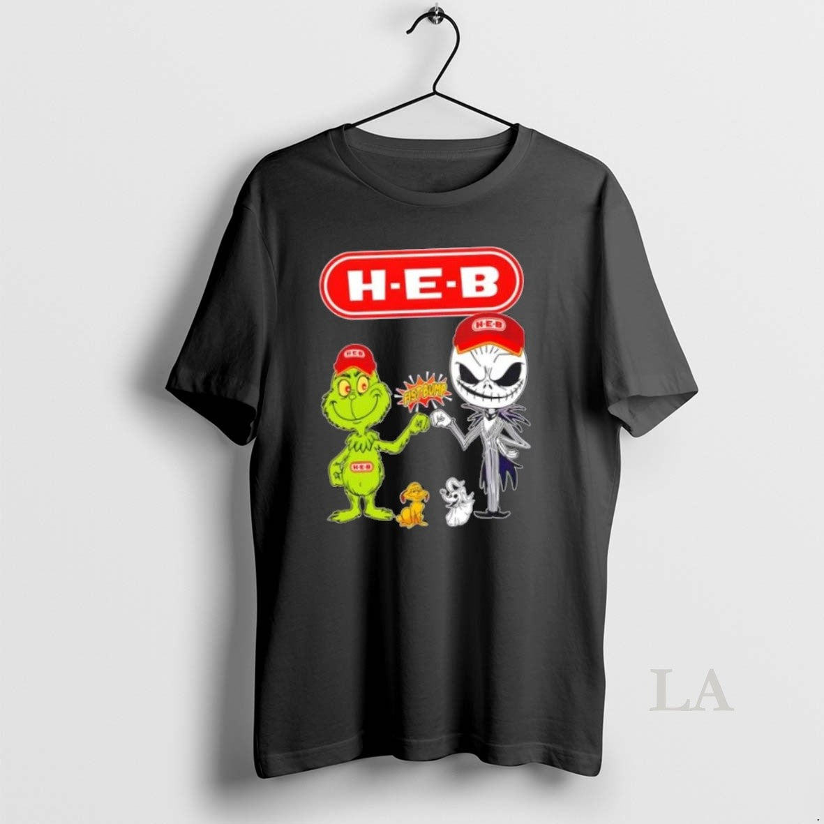 Original H E B X Grinch And Jack Skellington Fist Bump Uniwilling Friends