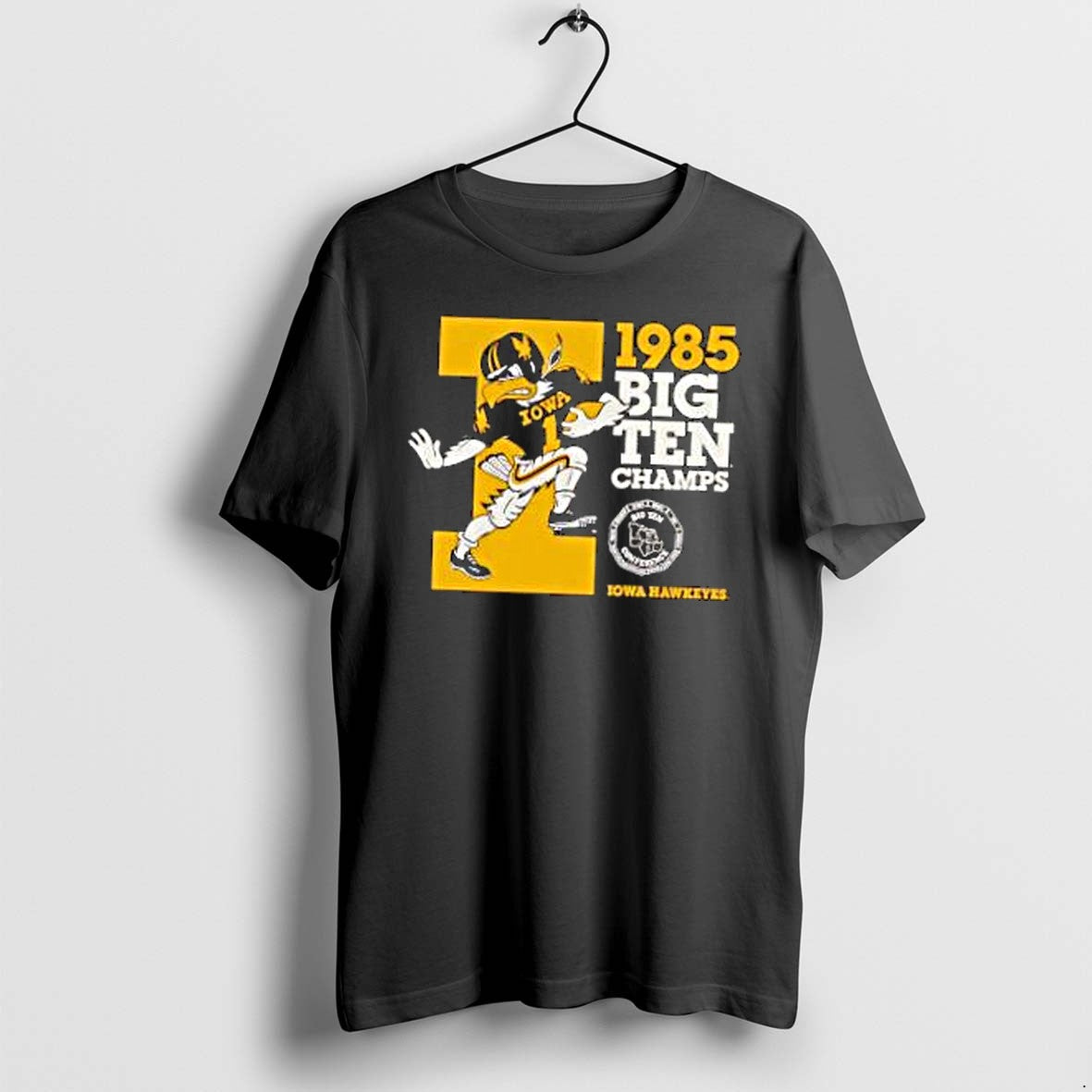 Original Herky The Hawkeye Iowa Hawkeyes 1985 Big Ten Champs Tshirts Jpg