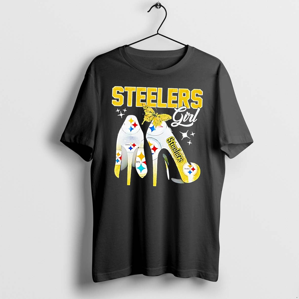 Original High Heels Pittsburgh Steelers Girl Black Tshirts Jpg