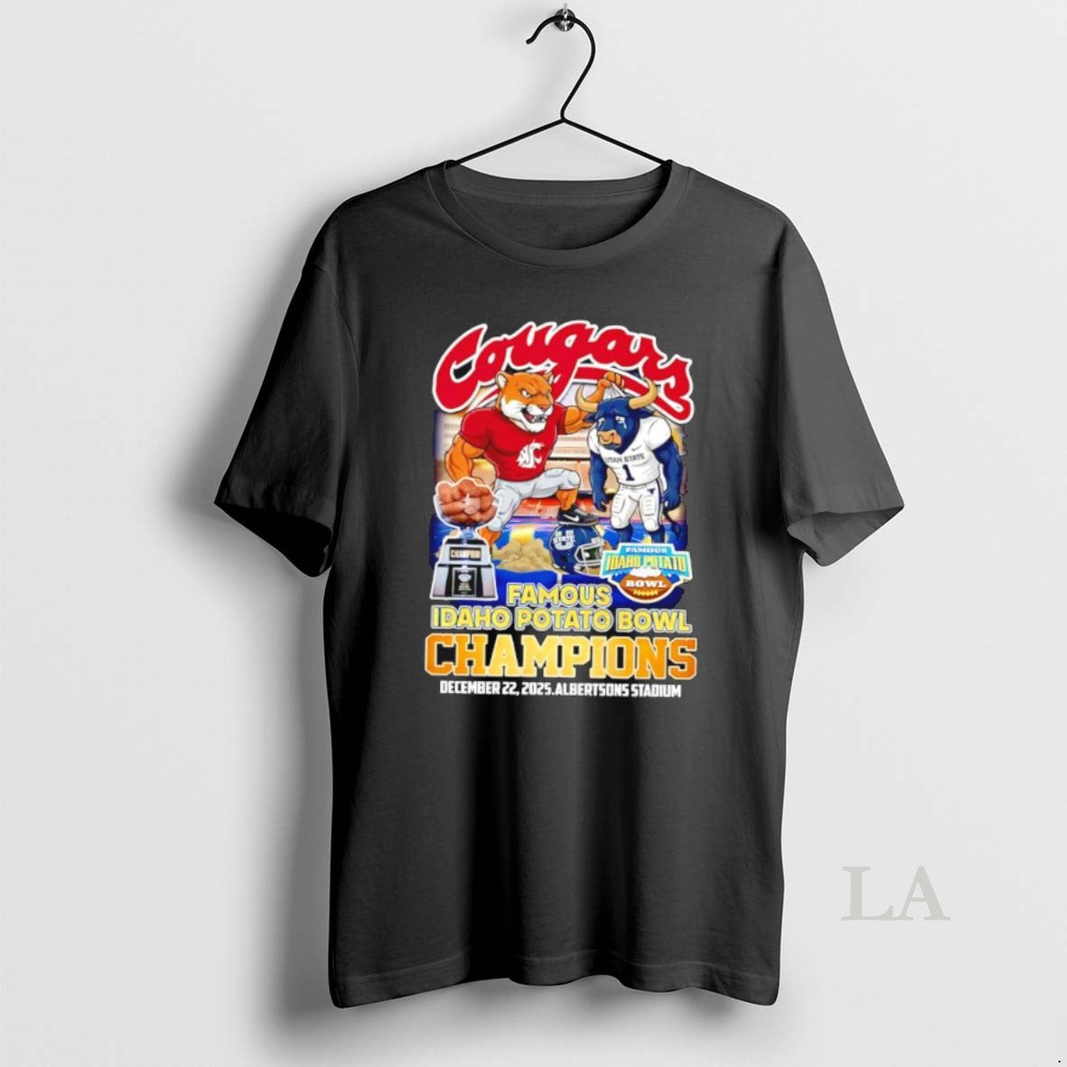 Original Houston Cougars 2025 Famous Idaho Potato Bowl Champions Mascot T-Shirts, Hoodie, Sweatshirt | PrintMintTees.com