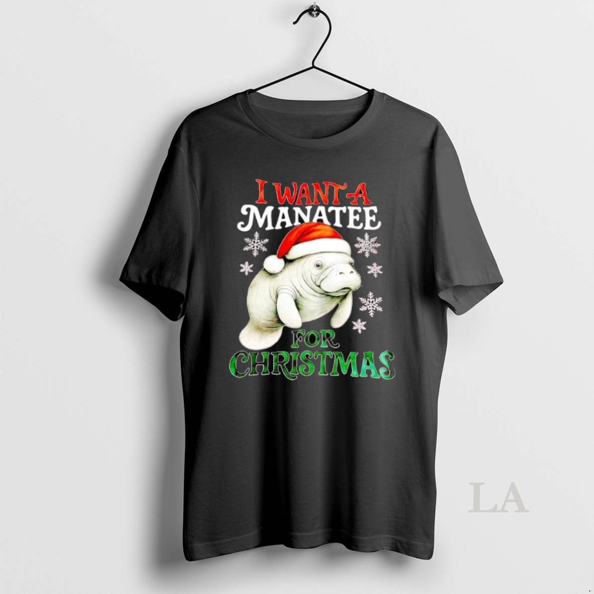 Original I Want A Manatee For Christmas T-Shirts, Hoodie, Sweatshirt | PrintMintTees.com