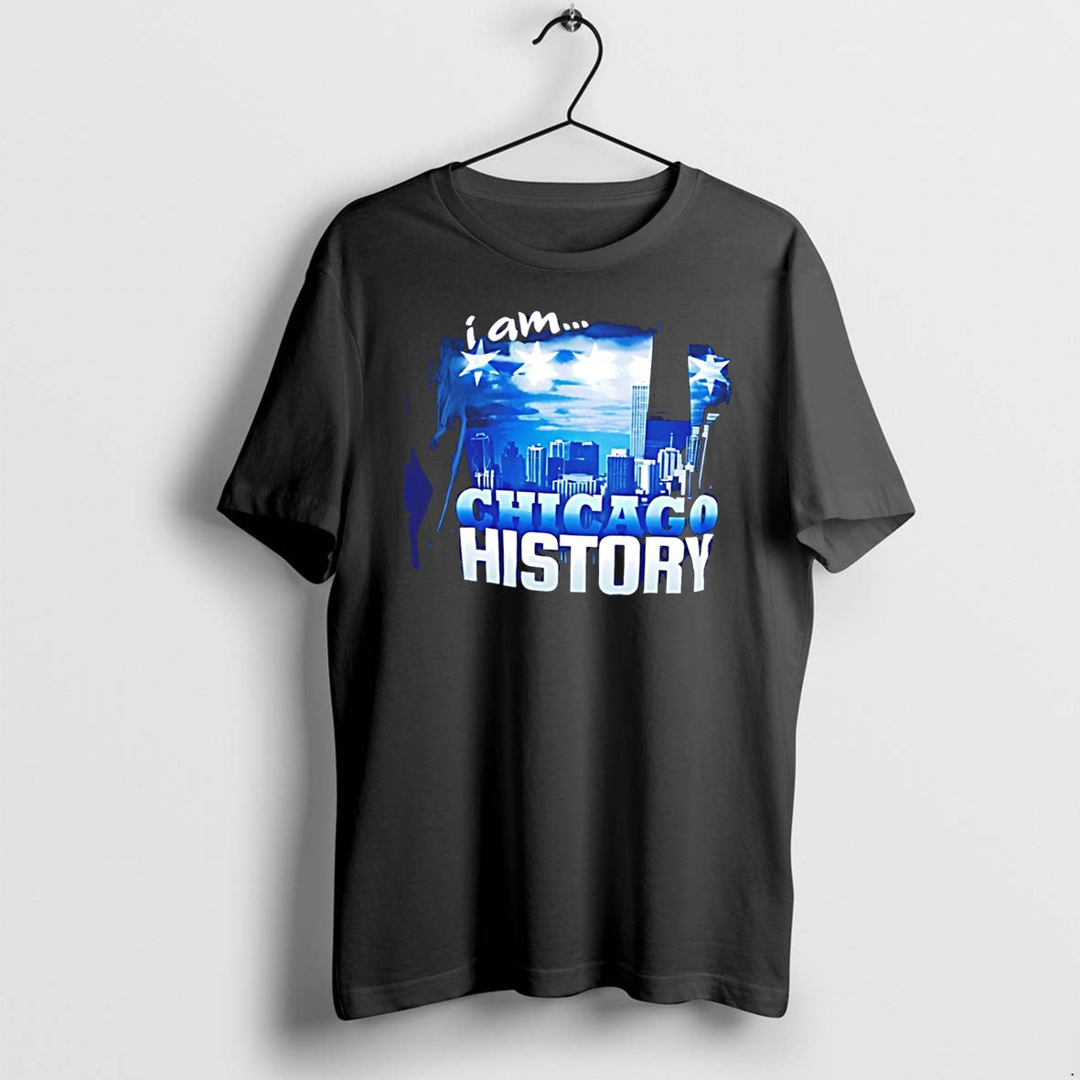 Original I Am Chicago History Skyline Vintage Tee Tshirts Jpg